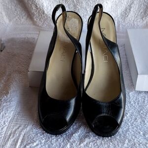 Black, Mia Piaci,( Darlita 8149) ,High Heeled Shoes With Peep Toe.